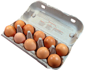 eggs in box